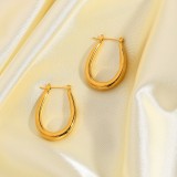 Wholesale Lovely U Shape Stud Earring Gold Plated 316L Stainless Steel U Shape Stud Earrings For Women