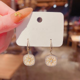 S925 Silver Needle Zircon Pearl Earrings High Fashion Bow Retro Stud Earrings Korea Earrings