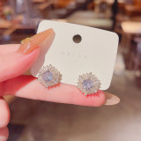 S925 Silver Needle Zircon Pearl Earrings High Fashion Bow Retro Stud Earrings Korea Earrings