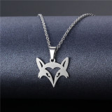 Wholesale Jewelry Flower Heart Pendant Stainless Steel Necklace