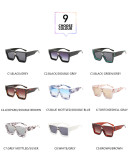 2022 Fashion One-Piece Large Frame Men'S And Women'S Square Sunglasses