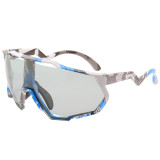 New Color Changing Polarized Outdoor Large Frame Sports Riding Sunglasses