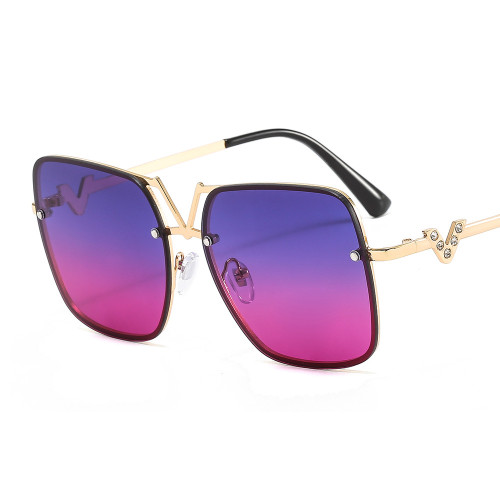 New Square Metal Fashion Casual Sunglasses