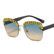 New Trend Frameless Diamond Rhinestone Sunglasses