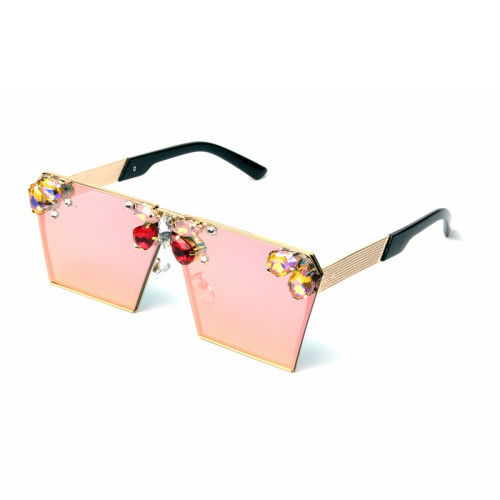 Summer Fashion Large Frame Diamond Sunglasses