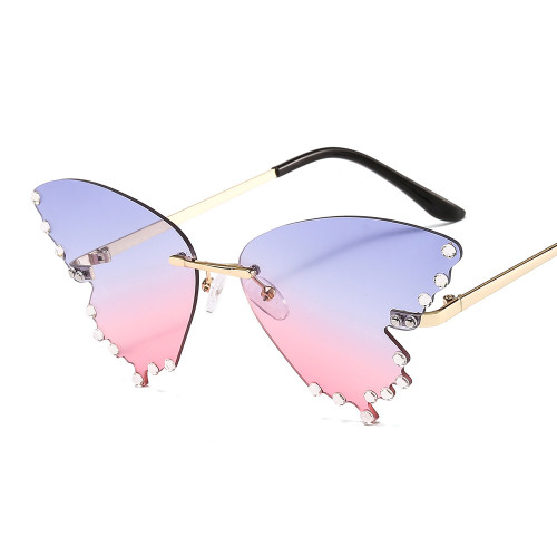 New Butterfly Fashion Female Large Frame Sunglasses