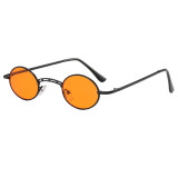 New Small Frame Oval Hip-Hop Punk Sunglasses