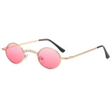 New Small Frame Oval Hip-Hop Punk Sunglasses