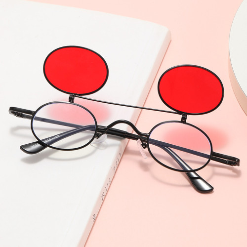 New Clamshell Small Round Fashionable Sunglasses