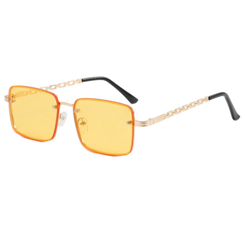 New Rimless Trimmed Square Sunglasses