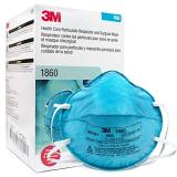 3M 1860 N95 Classic Disposable Particulate Cup Respirator, Standard (Pack of 20 Masks)