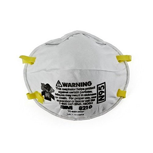 3M 8210 N95 Classic Disposable Particulate Cup Respirator, Standard (Pack of 20 Masks)