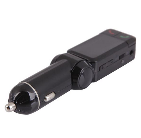  BC06 Car Bluetooth V2.1 + EDR Transmitter with FM & Hands-free & USB Charger Black 