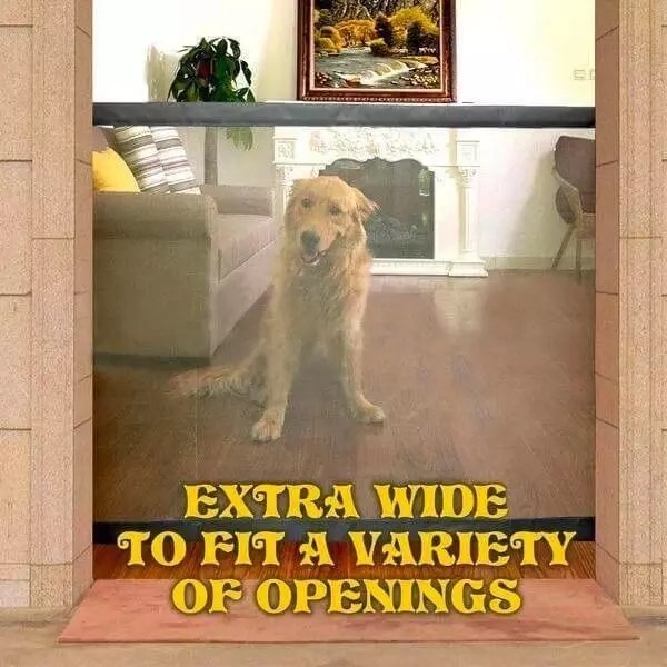 Portable Kids & Pets Safety Door Guard Size