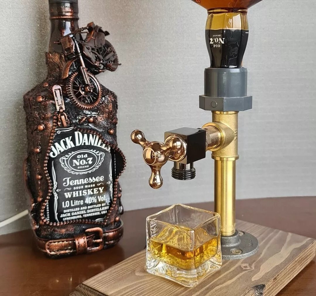£ 19.99 Father's Day Gifts Liquor Alcohol Whiskey Tap Wood Dispenser
