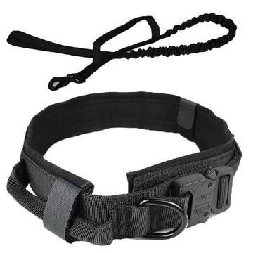 Dog Collar Adjustable Military Tactical Pets Dog Collars Leash Control - Tactical Military Dog Training Collar