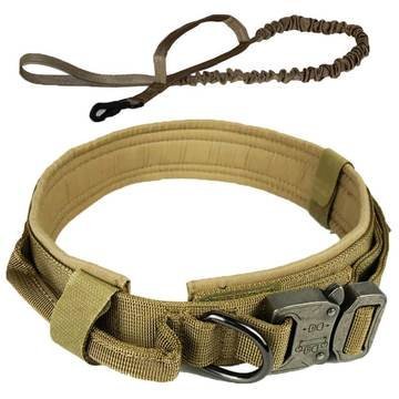 Dog Collar Adjustable Military Tactical Pets Dog Collars Leash Control - Tactical Military Dog Training Collar