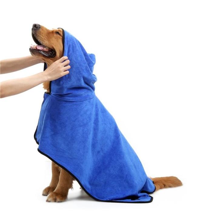 Dog Bathrobe Super Absorbent Bath Drying Towel