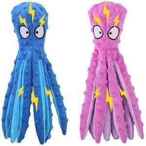 Octopus Squeaky Plush Chew Toy