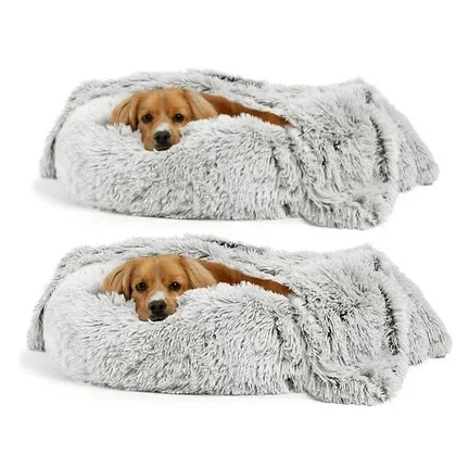 Dog Bed & Throw Dog Blanket