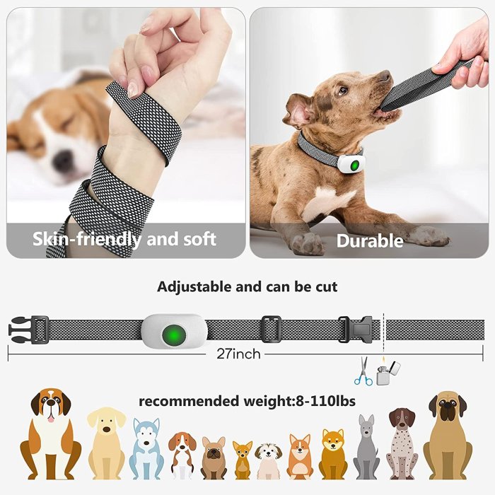 Dog Training Collar with Remote Lightweight Portable Shock Collar