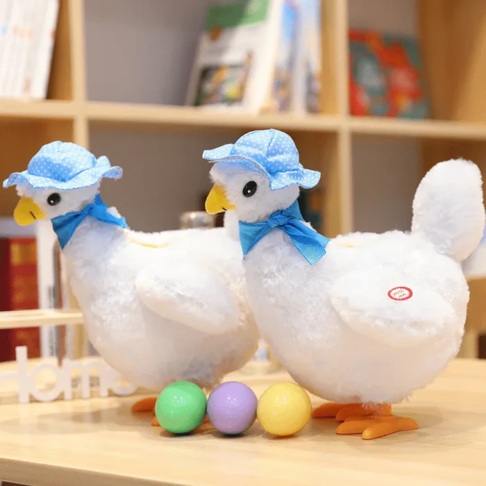 Hen Laying Eggs Pet Plush Toy