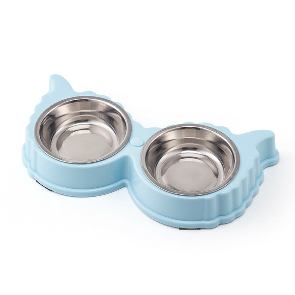 Stainless Steel Water And Food Raised Bowls, Pet Feeder Bowls Set With Non-slip