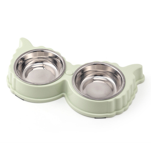 Stainless Steel Water And Food Raised Bowls, Pet Feeder Bowls Set With Non-slip