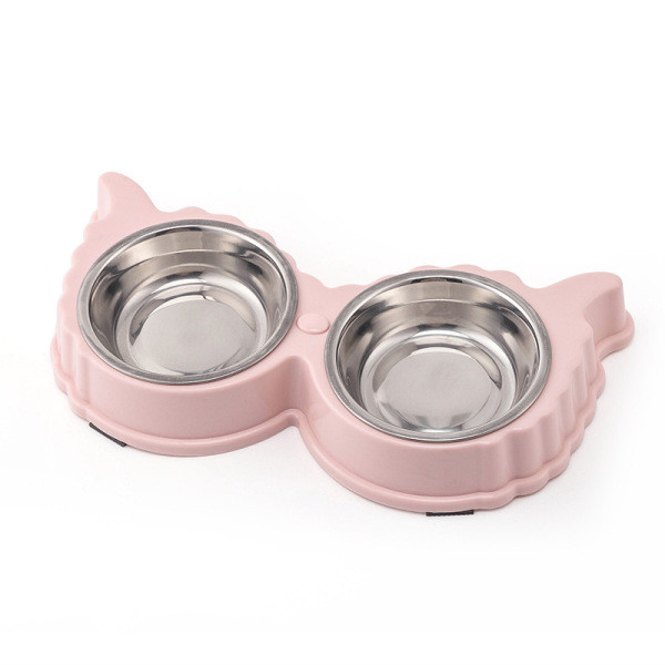 Stainless Steel Water And Food Raised Bowls, Pet Feeder Bowls Set With Non-slip