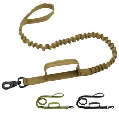 Military No-Pull Tactical Dog Harness Vest - Vest + Leash + 3 Side Bags