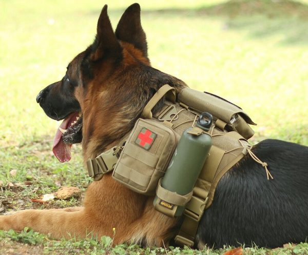 Military No-Pull Tactical Dog Harness Vest - Vest + Leash