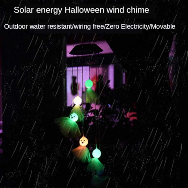 🎃Hot Sales🎃--Solar Pumpkin/Skull/Ghost Wind Chime Light