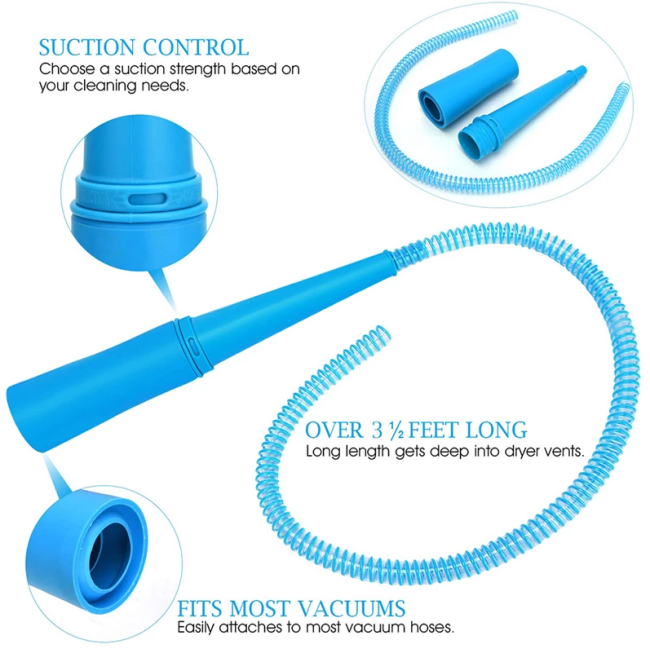 Flexible Lint Remover Vacuum Hose Attachment