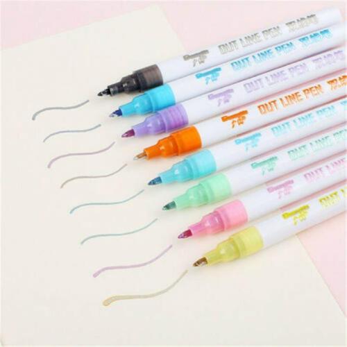 Dream Color Contour Pens (8 colors set)