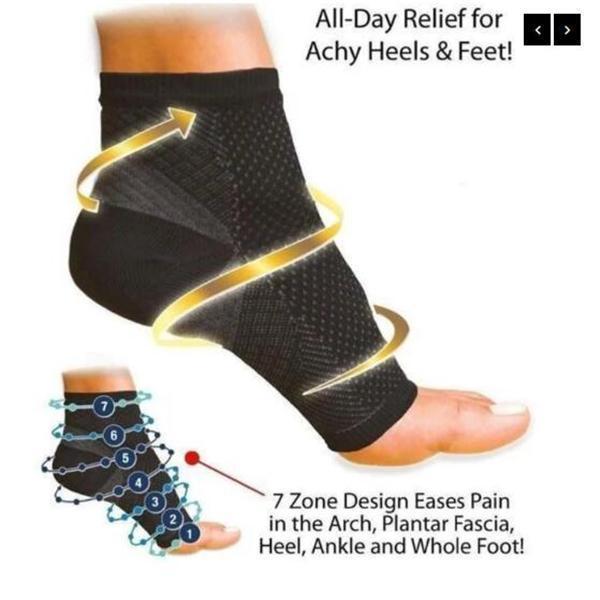 Anti-fatigue Compression Foot Socks with Heel Arch Ankle Support