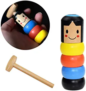 LITTLE WOODEN MAN WHO CAN'T BEAT INTERESTING MAGIC TOY