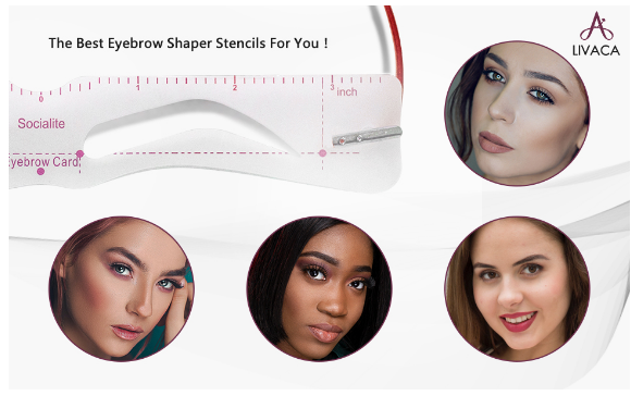 【buy more save more】3 Minutes Makeup-Eyebrow Stencil Kit