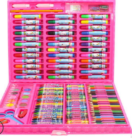 Children's drawing kit 208 items in a convenient case with a pen