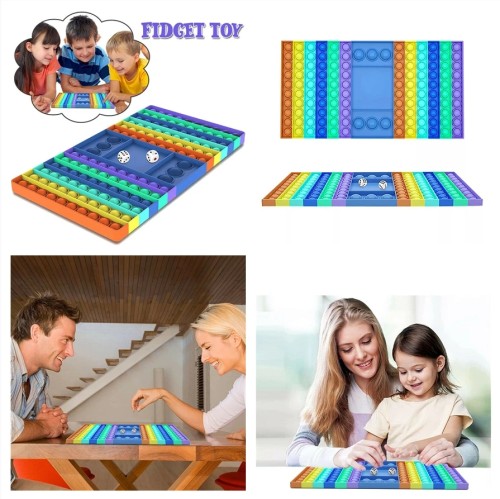Giant JUMBO Rainbow Pop It Board Sensory Game