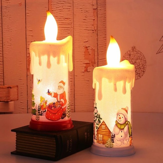 PARTY-LED CHRISTMAS CANDLE