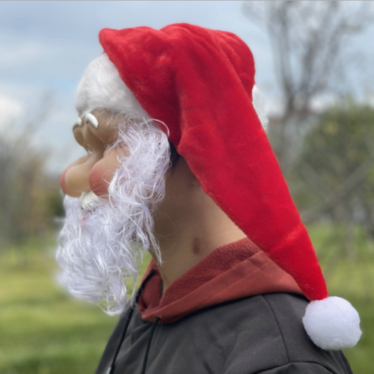 Christmas party performance props Santa Claus mask