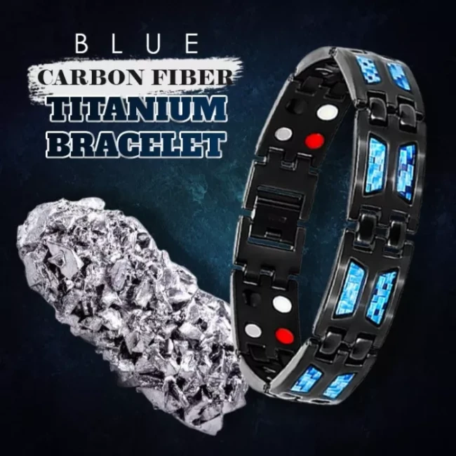 Ultra Carbon Blue Titanium Bracelet🔥Father’s Day Discount