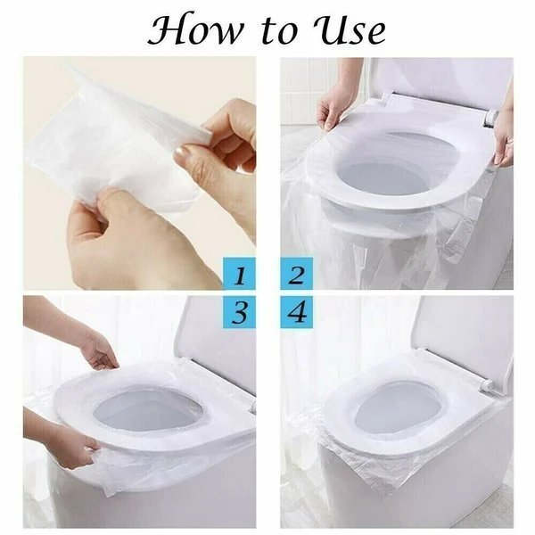 🔥 Disposable Plastic Toilet Seat Cover