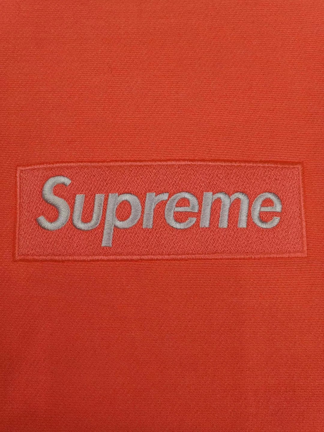 supreme box logo crewneck fluorescent pink