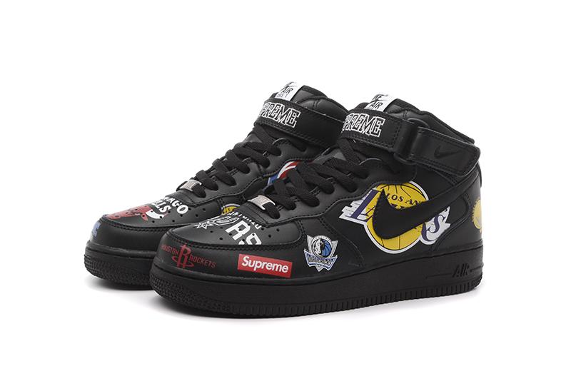 supreme air force 1 nba black