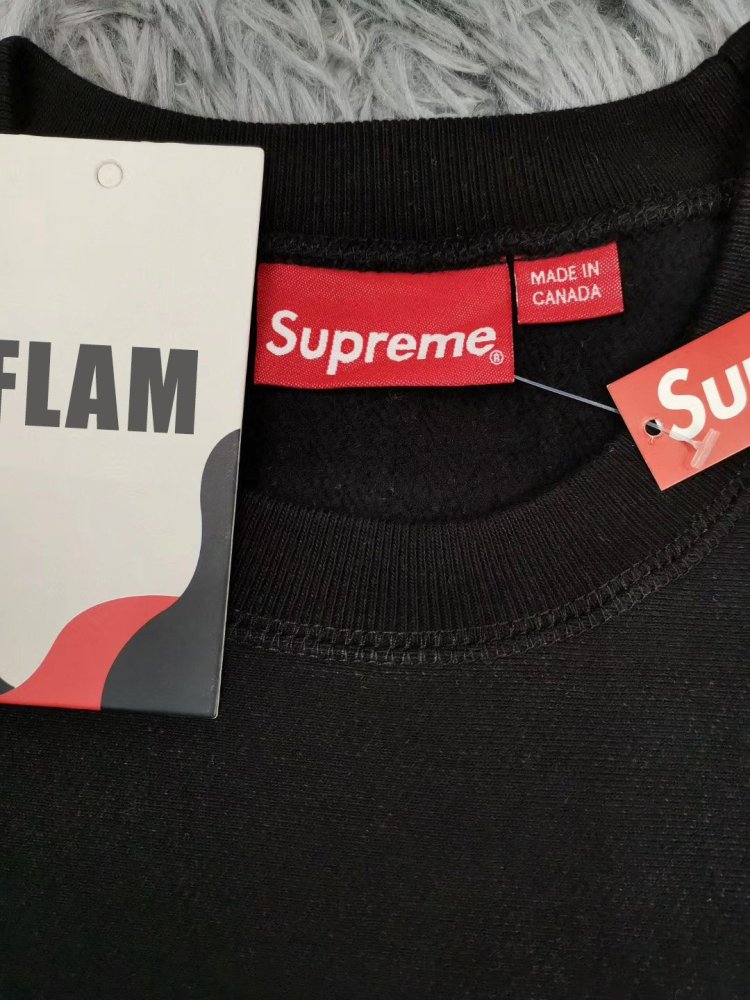 Supxxx Box Logo Crewneck Fw18 Black M Flamsneaker Com