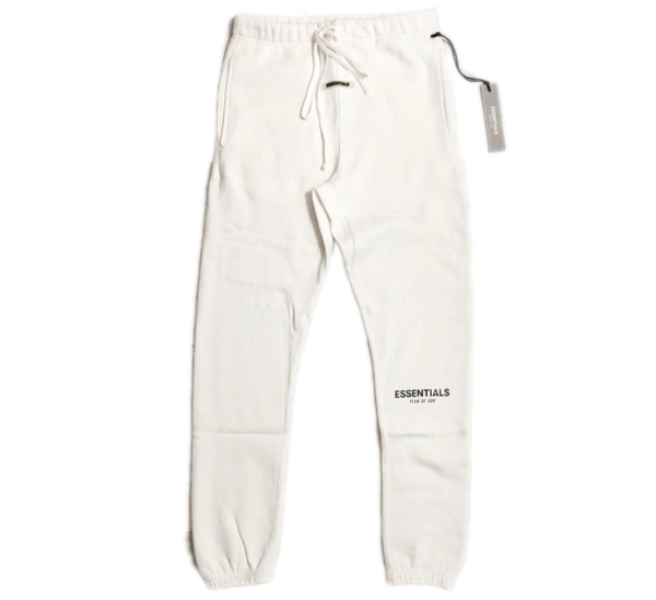 FEAR OF GOD ESSENTIALS Sweatpants Light Heather Grey/Black - www.flamsneaker.com