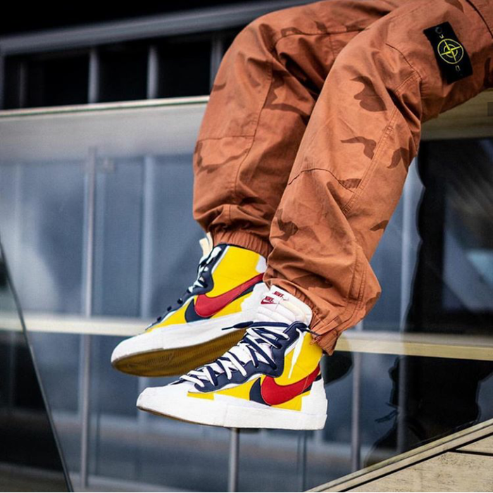 nike blazer high sacai snow beach