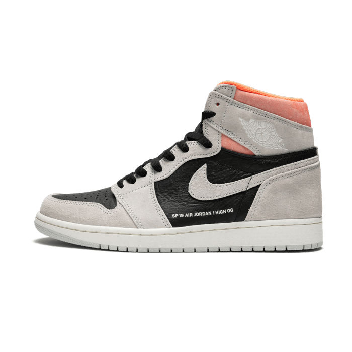 Jordan 1 Retro High Neutral Grey Hyper Crimson - www.flamsneaker.com