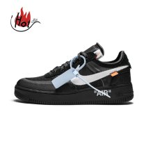 Air Force 1 Low Off-White Black White (with Brown Off-White Box)